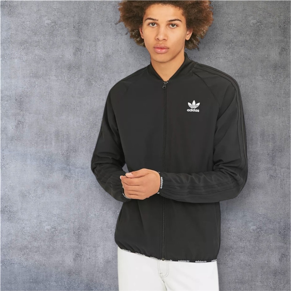 adidas Originals Black Trefoil Bomber Jacket - Picture 4 of 10